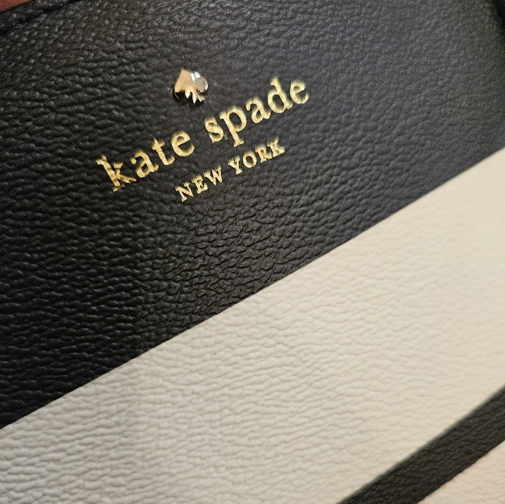 NWT Kate Spade ♠️ Large Hawthorne Lane Ryan Striped Tote + Bag Charm
